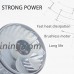 Portable Mini Handheld Fan for Office Room Outdoor Household Traveling Camping  USB Charging  2 Speeds Adjustment  Strong Wind Power  Simple Operation Grey - B07CT1J5K4